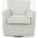 Harper Swivel Accent Chair in Cloud Fabric